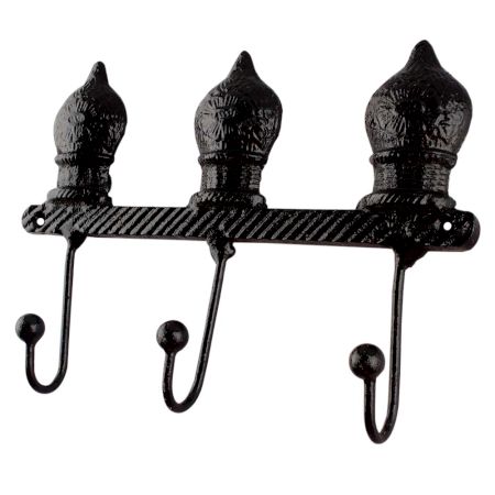 Decorative Black Iron Wall Hooks